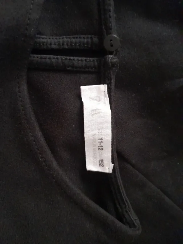 Camisa negra manga abullonada