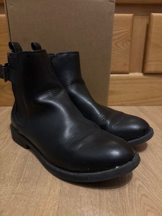 Botines piel niña talla 36. Marca Tex.