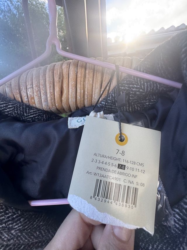 Abrigo infantil Talla 7-8 gocco