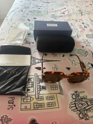 Gafas de sol Gucci mujer marrones y doradas