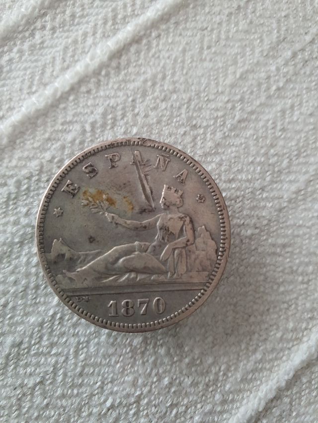 2 Pesetas 1870 España