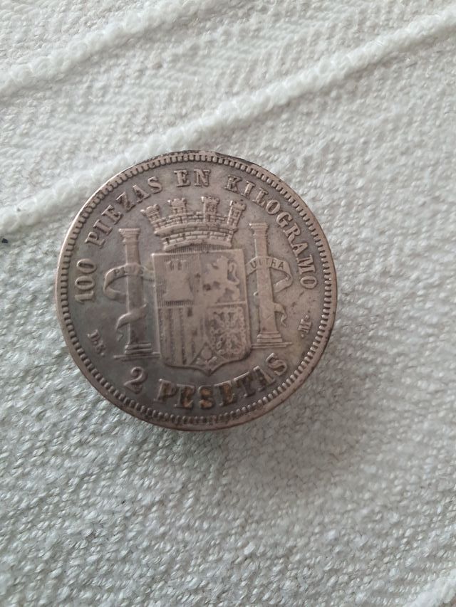 2 Pesetas 1870 España