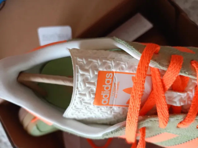 Adidas Gazelle Bold Verde Naranja