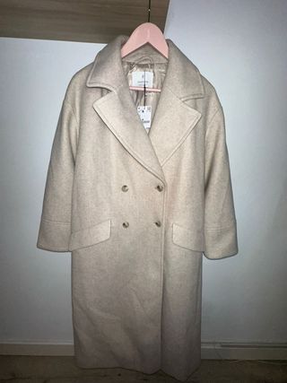 Gabardina Beige Stradivarius Talla M