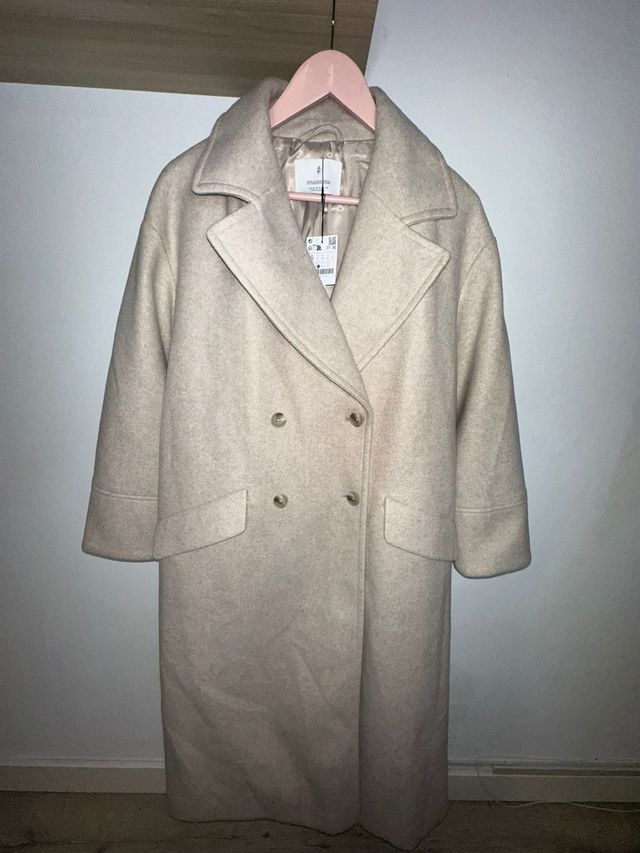 Gabardina Beige Stradivarius Talla M