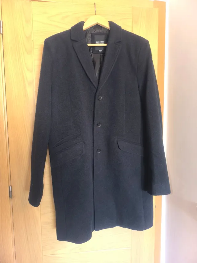 Abrigo Only & Sons Gris Oscuro Talla M