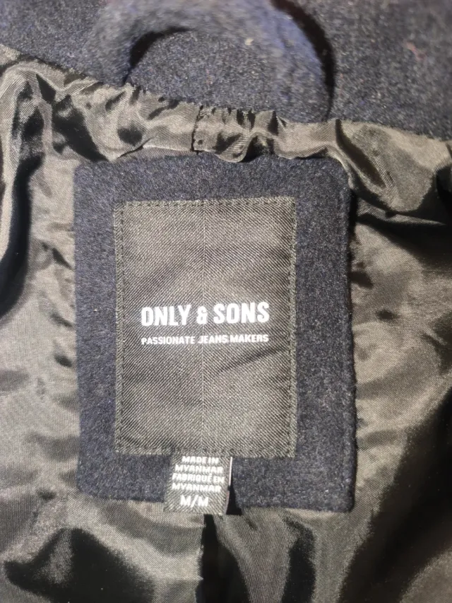 Abrigo Only & Sons Gris Oscuro Talla M