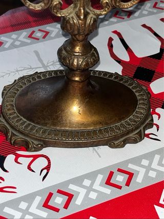 Specchio in ottone decorato