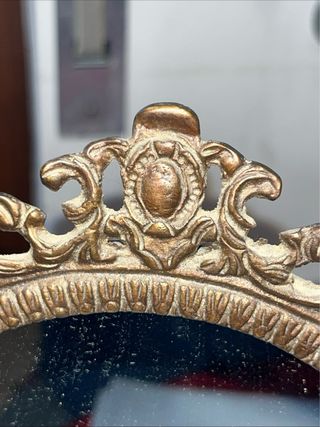 Specchio in ottone decorato