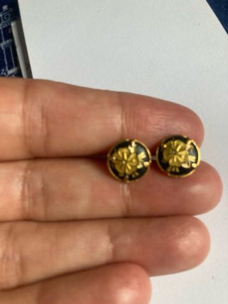 Pendientes Tordanos Flor Dorada