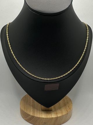 Cadena Singapour de oro de 18k, 2.85 g, 46 cm.