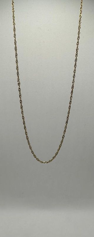 Cadena Singapour de oro de 18k, 2.85 g, 46 cm.