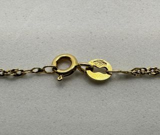 Cadena Singapour de oro de 18k, 2.85 g, 46 cm.