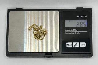 Cadena Singapour de oro de 18k, 2.85 g, 46 cm.