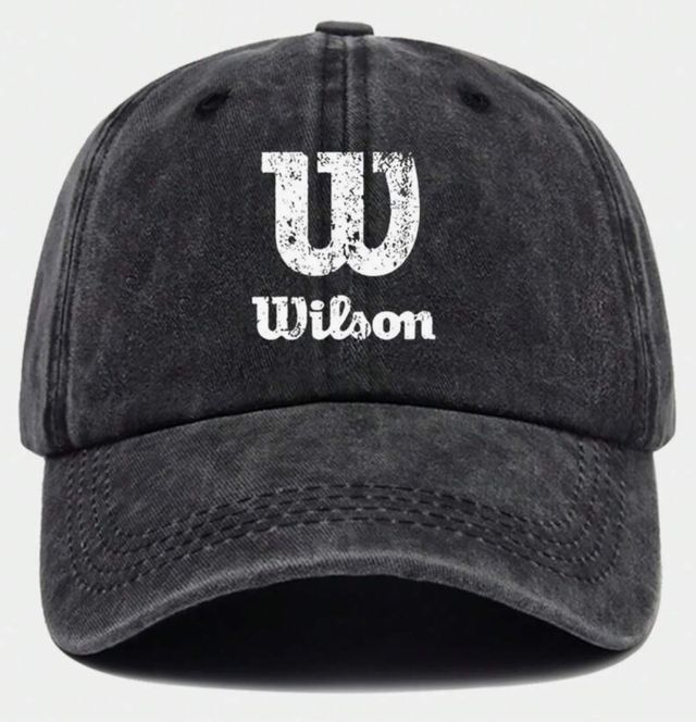 Gorra Wilson gris y blanca