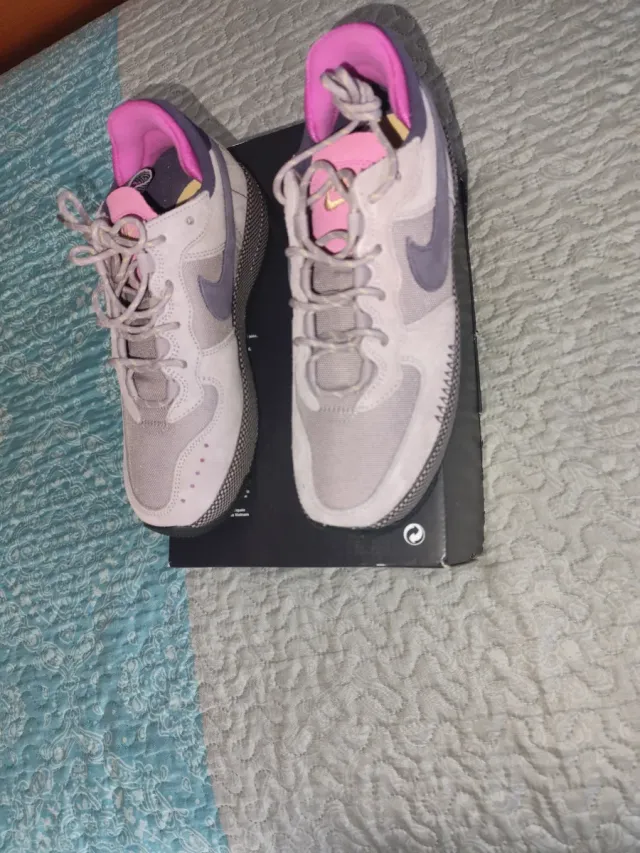 Nike Air Force 1 Wild Mujer Gris Rosa