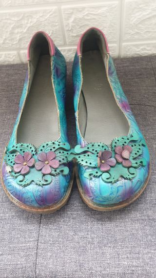 Bailarinas Talla 40 Flores