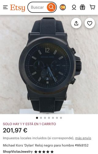 Reloj Michael Kors Dylan Negro Hombre
