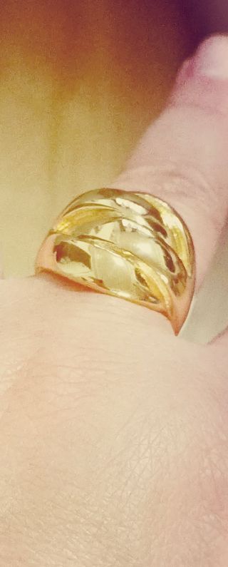 Anillo Laminado en oro 24k