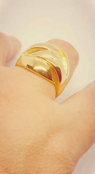 Anillo Laminado en oro 24k