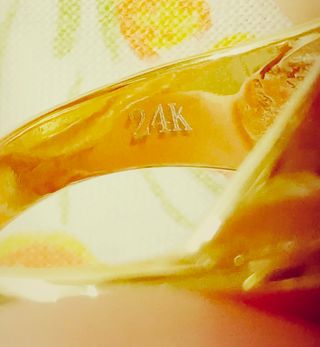 Anillo Laminado en oro 24k