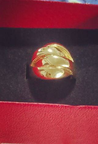 Anillo Laminado en oro 24k