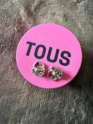 Pendientes Tous Oso Plata