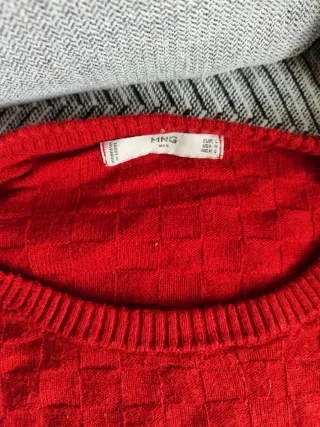 Jersey Mango Rojo Cuadros