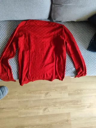 Jersey Mango Rojo Cuadros