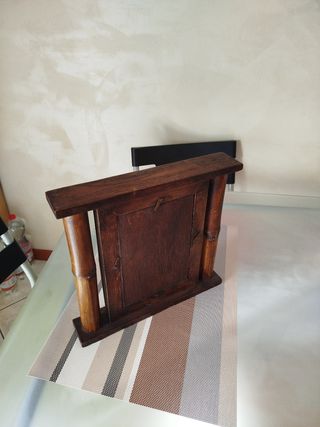 Cornice in bambù e legno fatto a mano