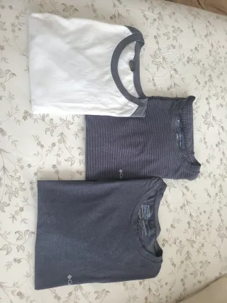 Lote 3 Camisetas 2 marca Columbia. Talla L ,