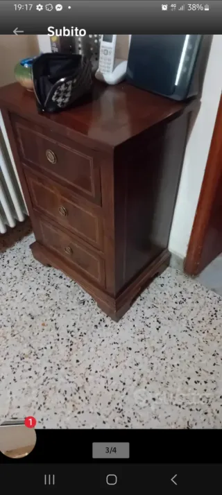 Comodini antichi in legno massello epoca 800