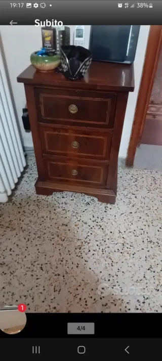 Comodini antichi in legno massello epoca 800