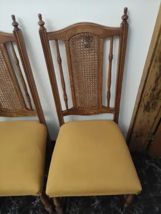 Juego de 6 sillas de comedor de madera
