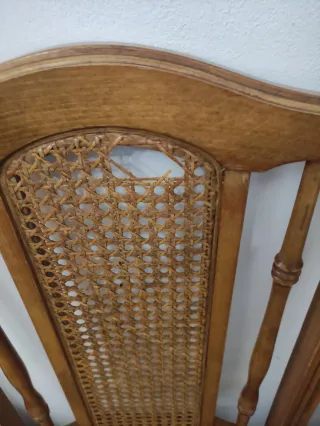 Juego de 6 sillas de comedor de madera