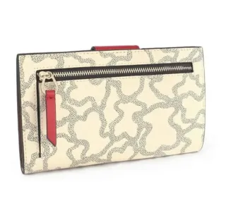 Billetera Tous Kaos Icon Beige/Rojo Mediana