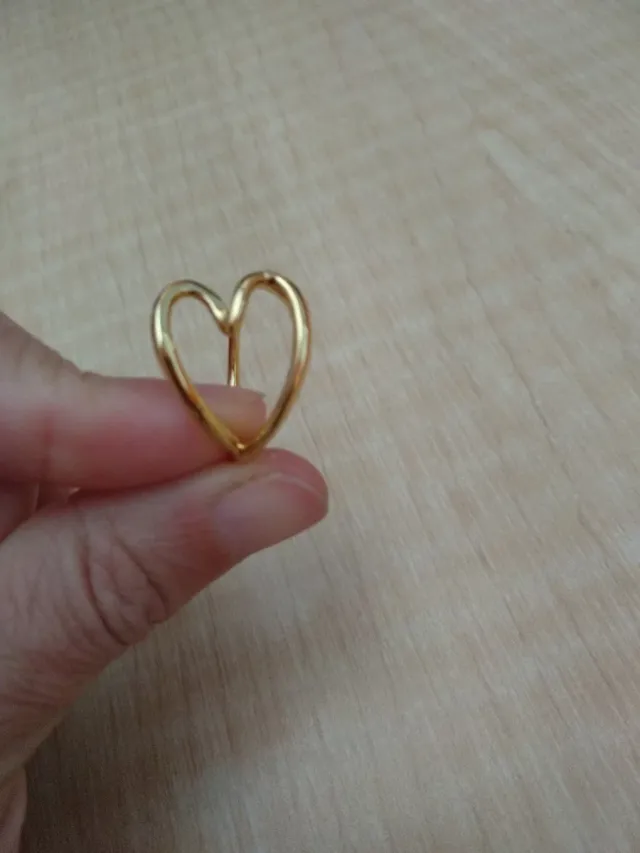 Anillo Corazón Dorado