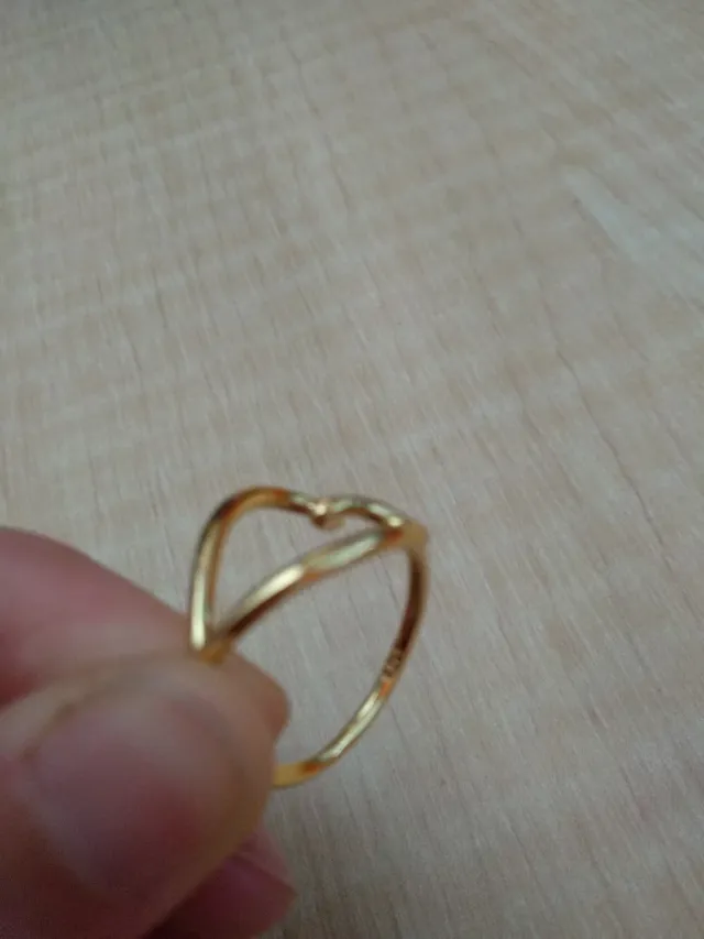 Anillo Corazón Dorado