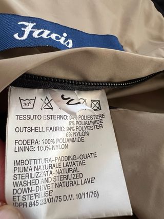 Gilet imbottito Facis uomo blu