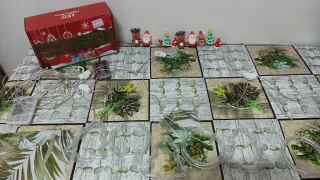 Catena luminosa Natale pupazzetti