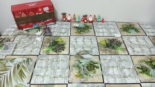 Catena luminosa Natale pupazzetti