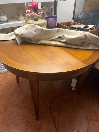 Mesa comedor redonda 110 cm extensible hasta 150cm