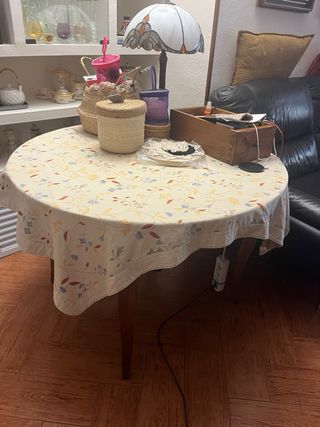 Mesa comedor redonda 110 cm extensible hasta 150cm