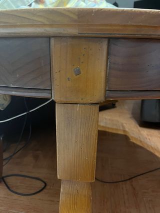 Mesa comedor redonda 110 cm extensible hasta 150cm