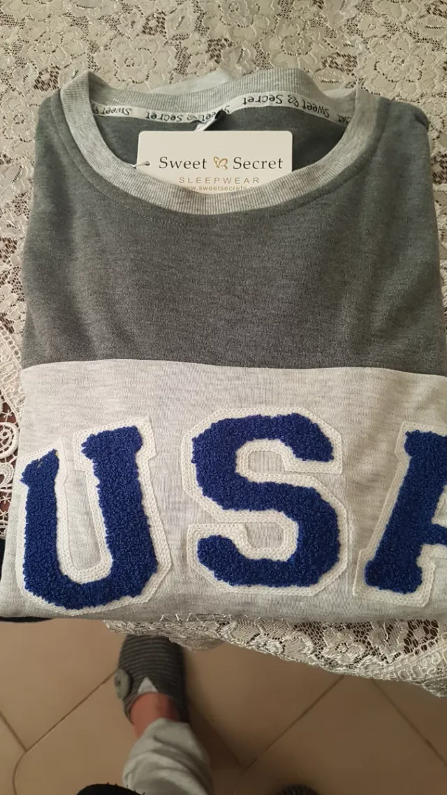Maglia felpata Sweet Secret USA