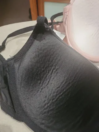 2 Sujetadores In extenso 95C, D Rosa y Negro