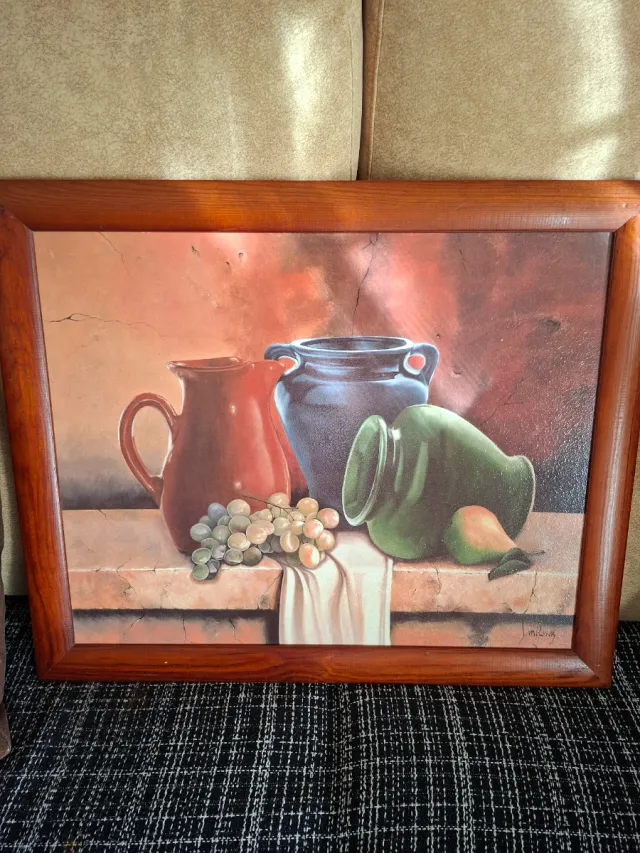 Set de 13 cuadros Decorativos Dorados y madera.