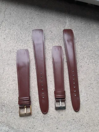 Cinturini vintage anse fisse marroni