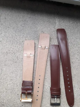 Cinturini vintage anse fisse marroni