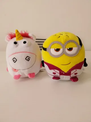 Set peluche Minions + Unicorno Originali
